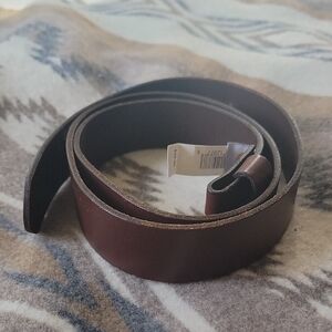 Men's Brown Leather Belt CARHARTT (no Buckle)